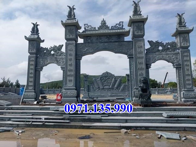 Cổng đá đẹp - Mẫu cổng bằng đá đơn giản đẹp bán tại Quảng Nam